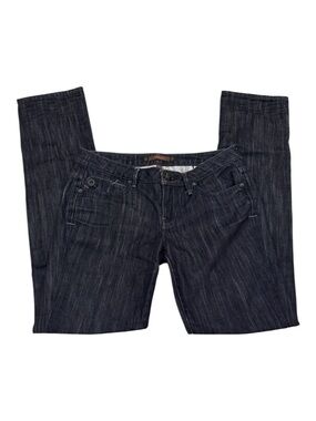 Deener Y2K Low Rise Straight Leg Jeans Size 27 Japanese Denim Black